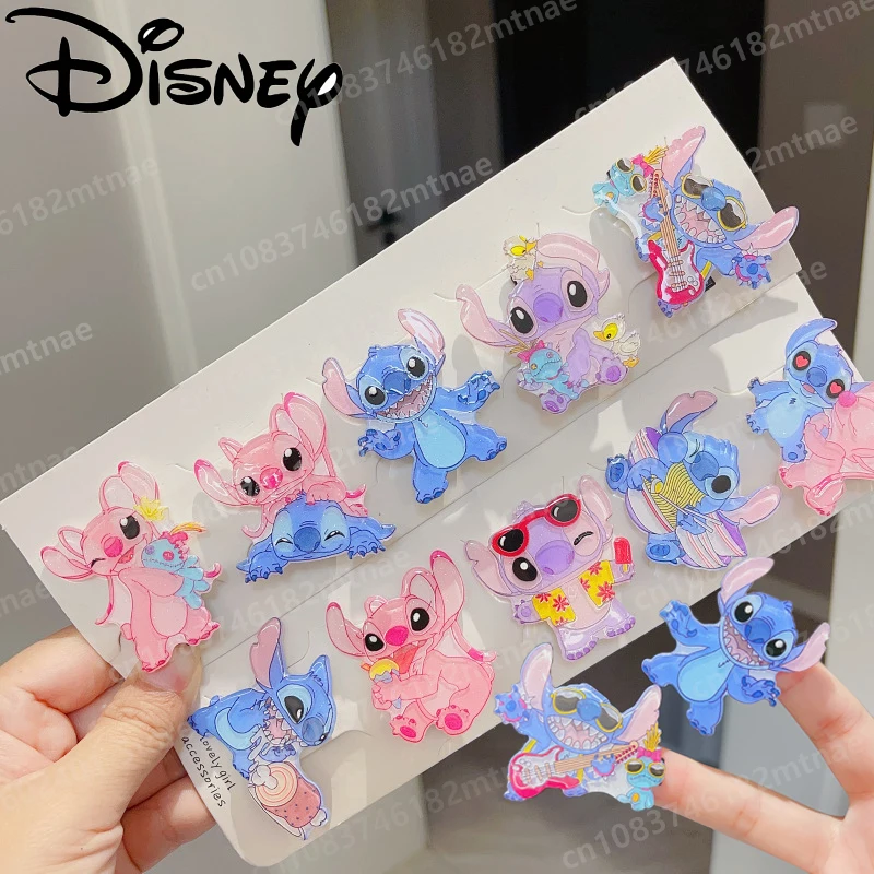 Cartoon Stitch Acrylic Hair Clip Cute Hair Clip Girls Hairs Accessories Bangs Shredded Hair Side Clips Girls Decorative Gift