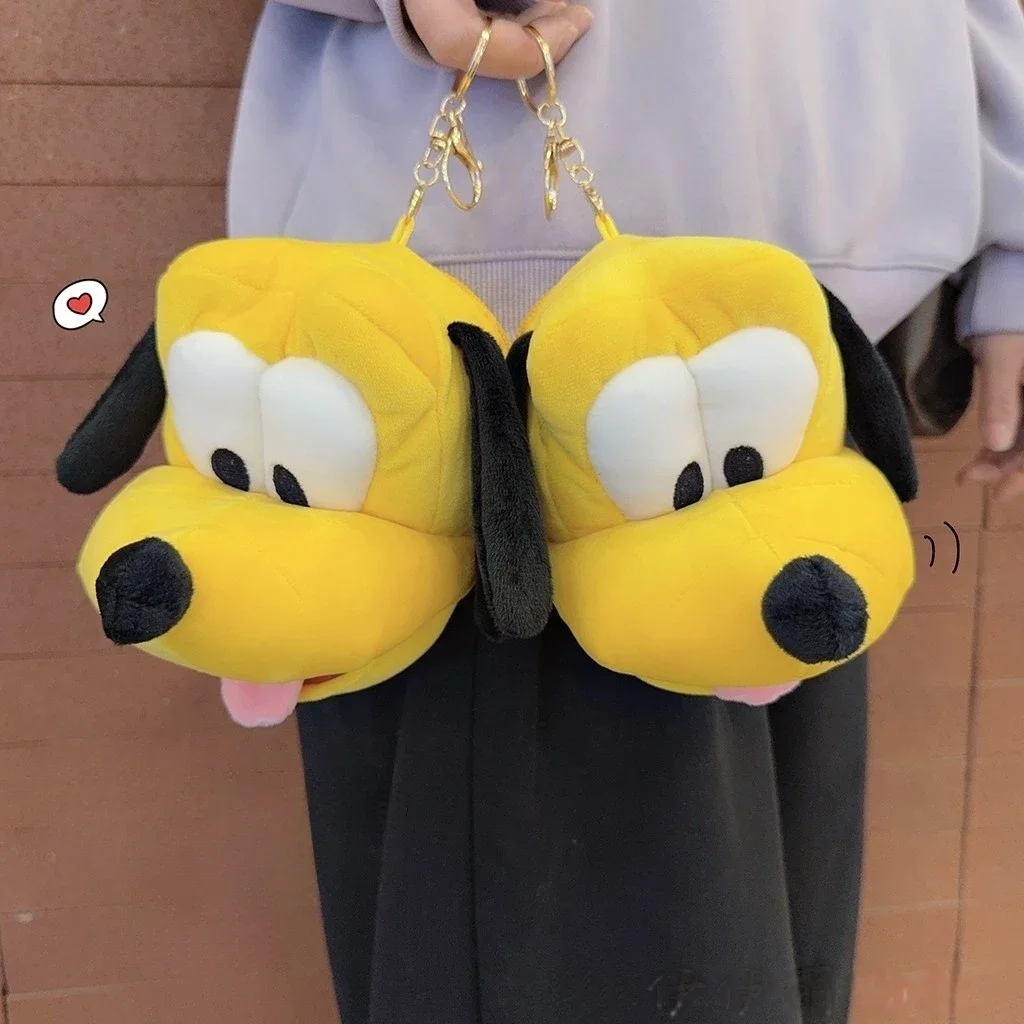 Mickey Minnie Mouse Plushies encantador bolso de felpa monedero dibujos animados Plutón Mini bolso colgante relleno Anime bolsa decoración regalos chica
