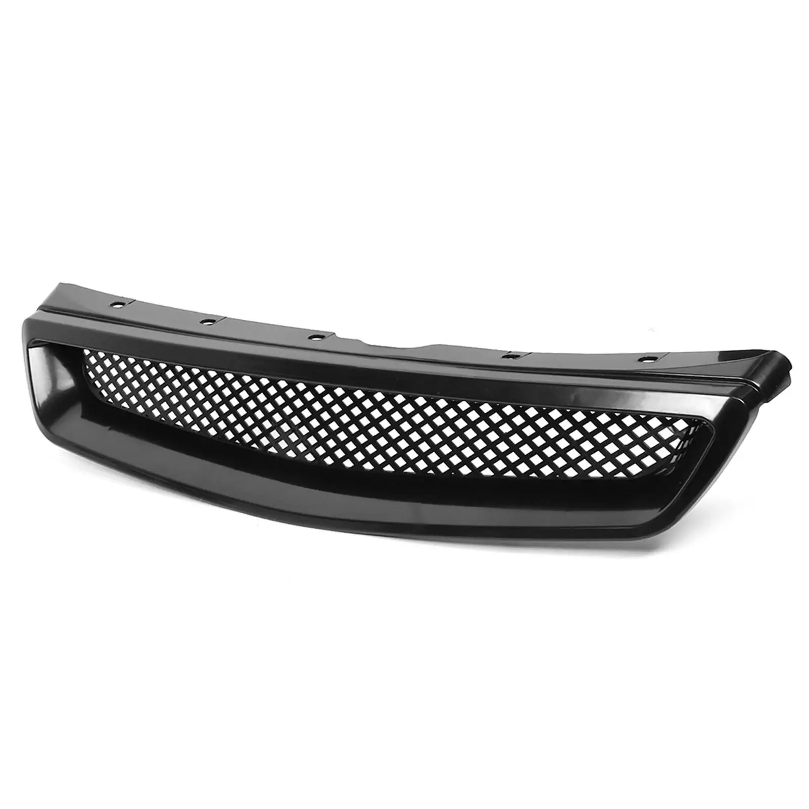 Front Hood Grill Grille for ek JDM Type R Style Fit for Honda civic 1999 2000 Grille Replacement ABS Material Black