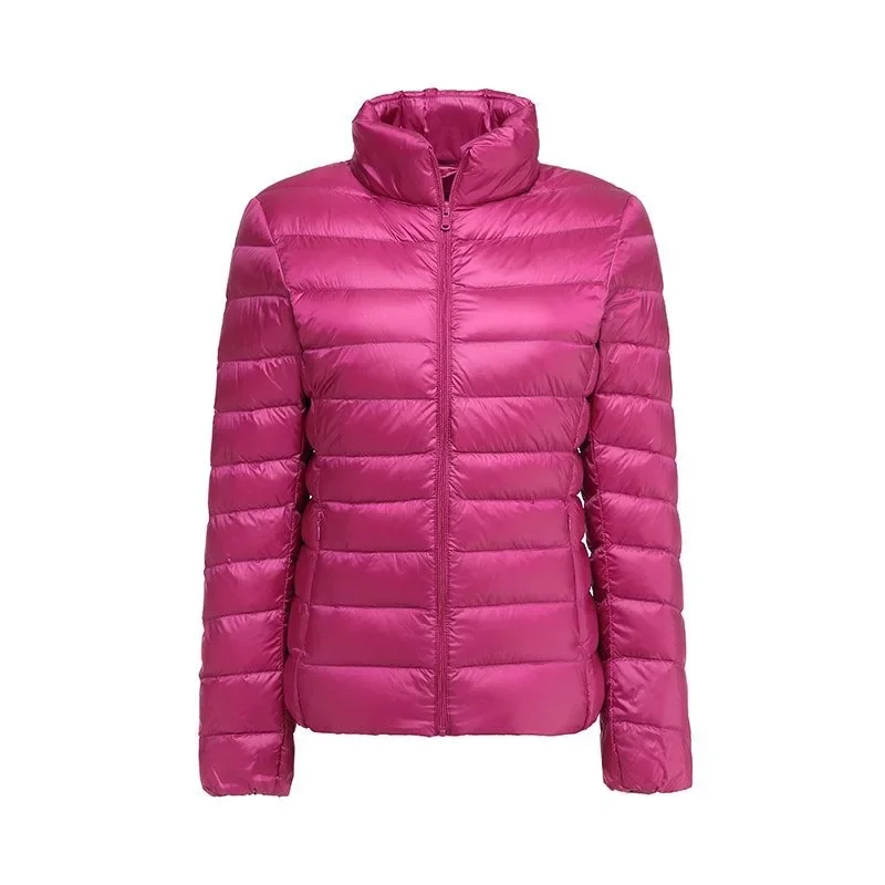 Down Coats Women Spring Jacket Fashion Short Ultra Lightweight Packable Puffer Coat Female Down Warm