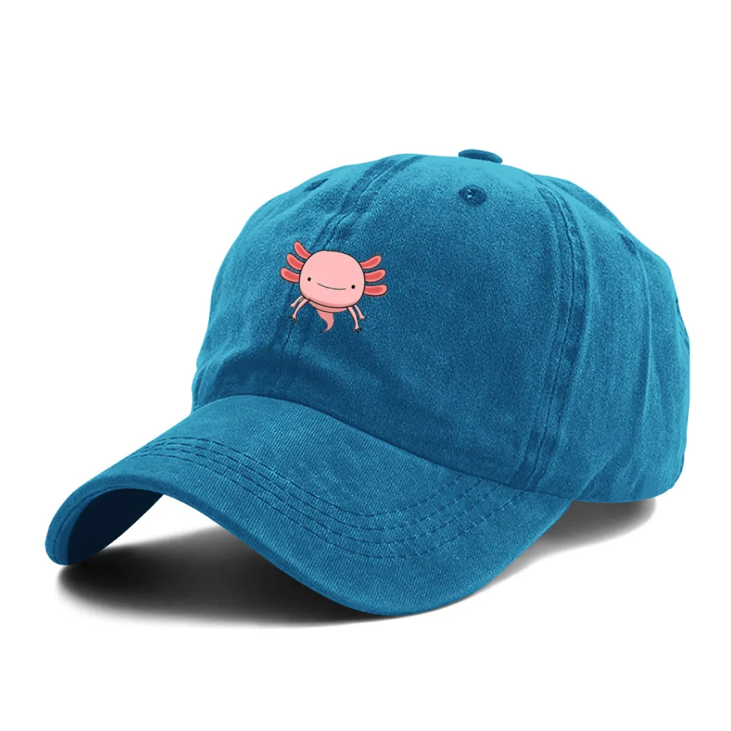 

I Axolotl Cute Fashion Baseball Cap Outdoor Caps Sunscreen Hat Hip Hop Tide Snapback Hats Adjustable Cowboy