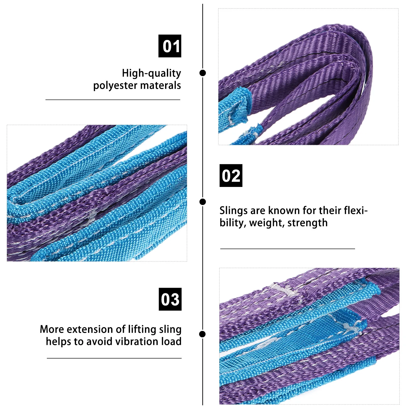 

Flat Sling Cargo Slings Lifting Slingbar for 4x4 Loading Strap Crane Ton Eslingas Fastening Straps Belt WinchFlat Eye Lift Sling