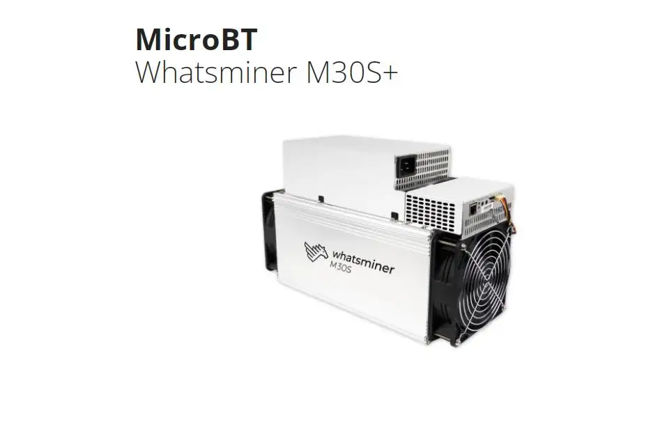 

MicroBT Mining SHA-256 Algorithm BTC Miner Whatsminer M30S+ 102th 3468w 100t 3400w 98t 3332w PSU Included