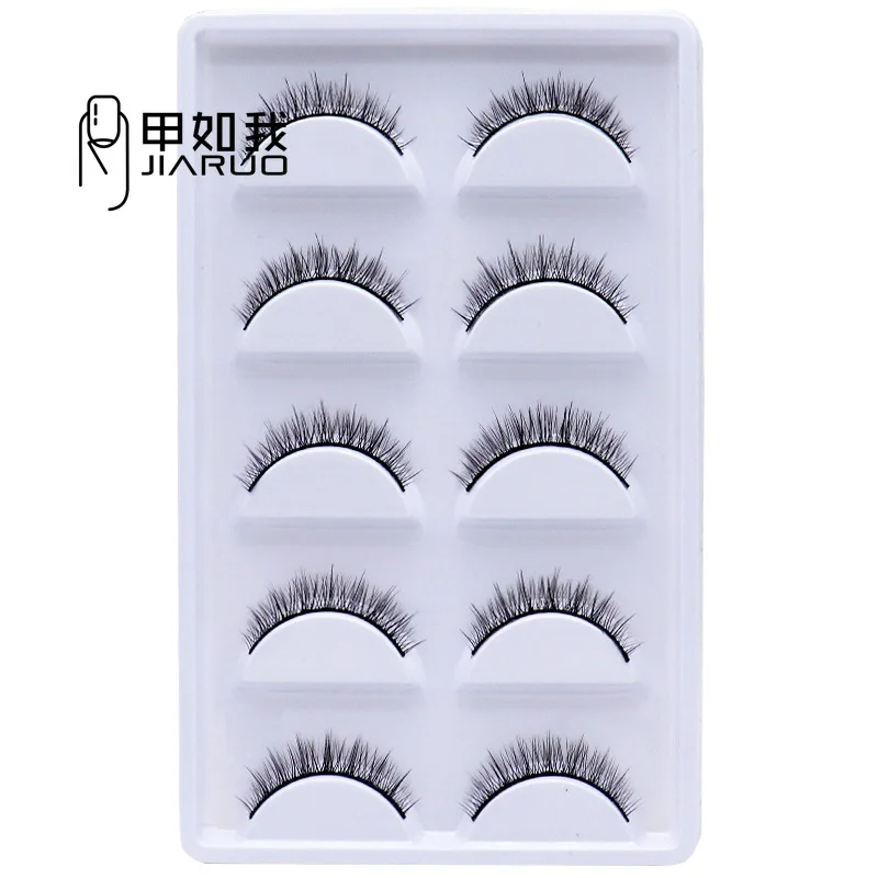 5/10Pairs lashes false eyelashes eye fake lash eyelash extension natural set wispy lashes supplies tools beauty cross individual