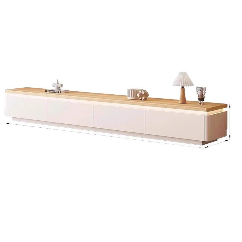 

Cream wind TV cabinet Modern simple combination cabinet Living room low cabinet Household storage locker