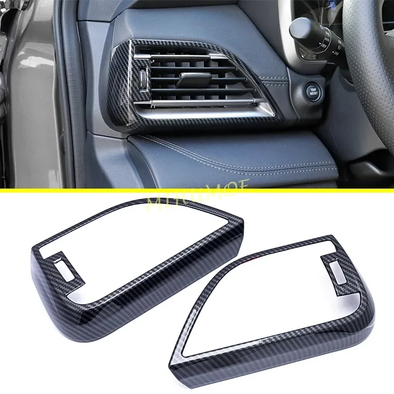 

For Subaru Outback 2021 2022 Carbon Fiber Interior Center Control Side Air Vent Cover Accessories