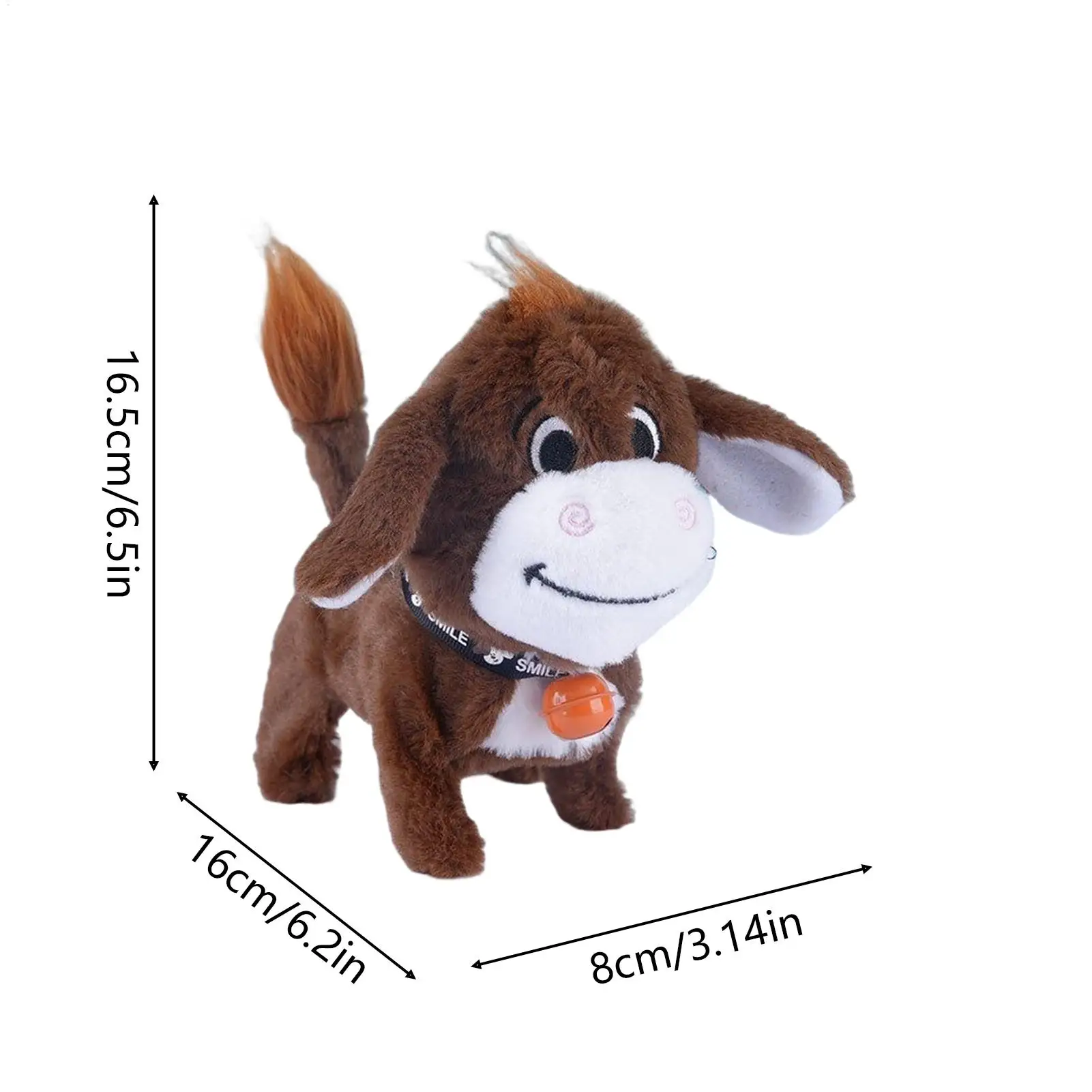 Interaktywna pluszowa zabawka, realistyczna, elektryczna, z dźwiękiem i ruchem, idealna na urodziny dziecka, prezent na Nowy Rok, dekoracja na półkę.