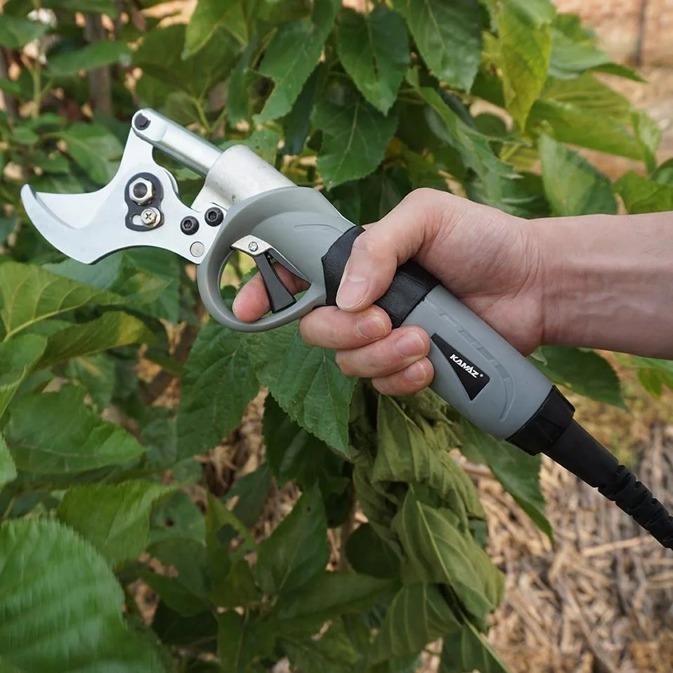 Electric pruning shear with li-ion battery cutting 47mm diameter professional garden electric shears horticulture secateurs