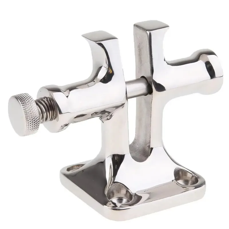 316 Stainless Steel Split Bollard & Captive Locking Pin with 2.40 x 2.40 inch Base Plate for Marine Boat RV