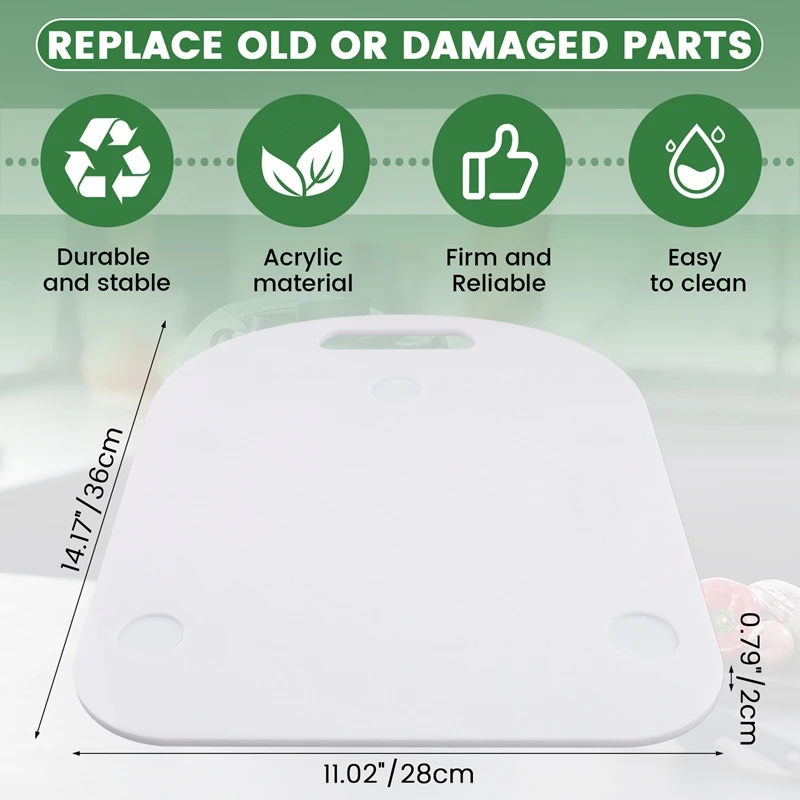 لوح أسطوانة أكريليك متحرك أبيض ، لوح زلق إعلاني لثيرموميكس TM6 و TM5 ، طائرات شراعية بدون جهد ، 1