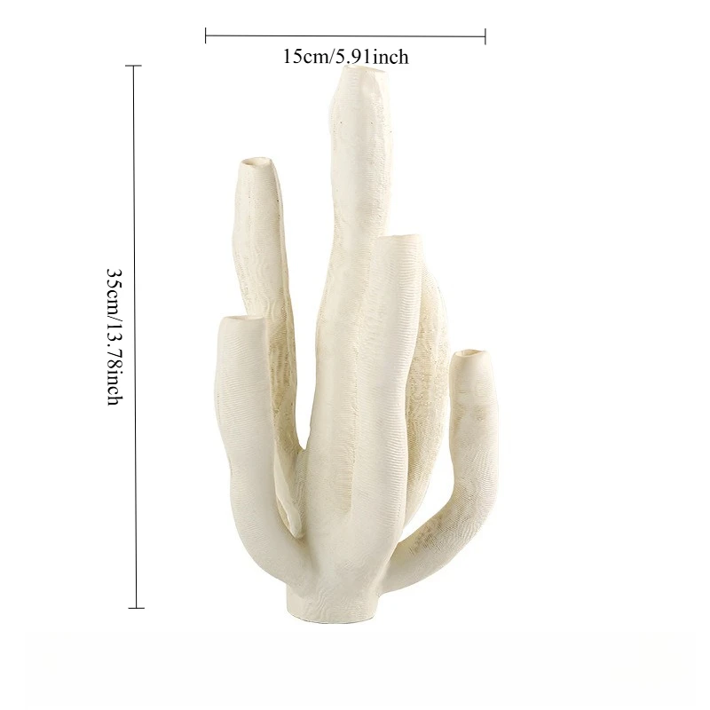 تمثال المرجان الاصطناعي الحرف اليدوية ديكور المنزل الشمال الحديثة التماثيل الزخرفية لغرفة المعيشة رف الكتب الديكور #6