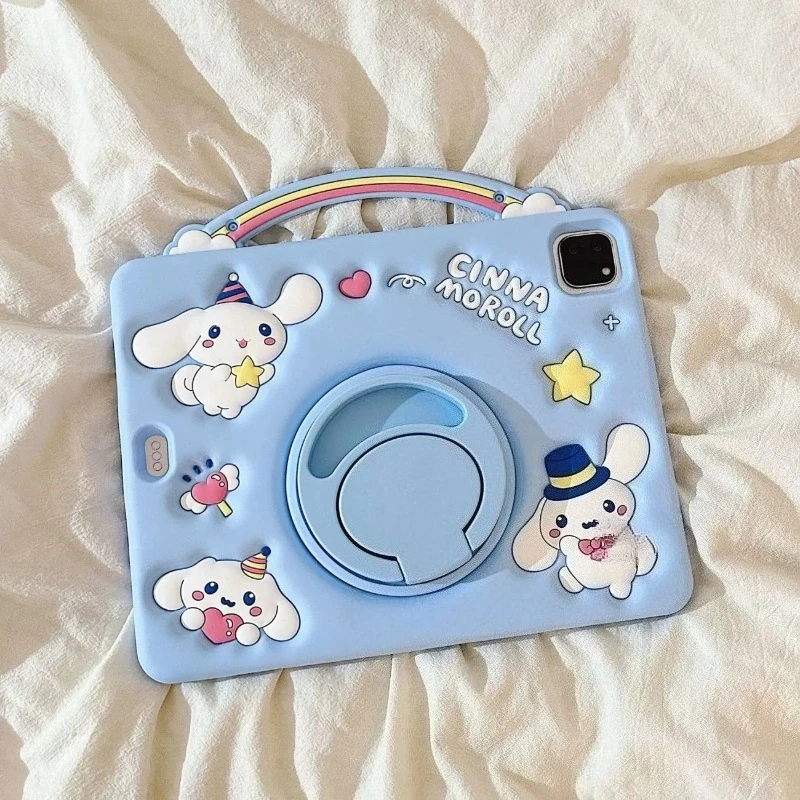 

Чехол Sanrio Cinnamoroll для iPad 2025 Air7 A16 11th 11in Pro 22 21 9th 8th 10,2inch Чехлы для планшетов 10th Air4 5 10,9in Силиконовый чехол