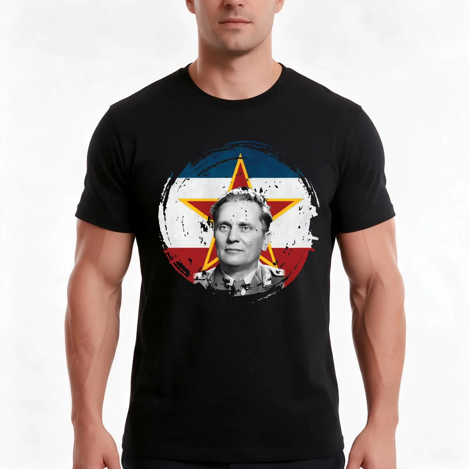 Josip Broz Tito Yugoslavias president for life T-Shirt, Summer Casual Cotton Tee, Oversized Streetwear Tops, Unisex Men Women