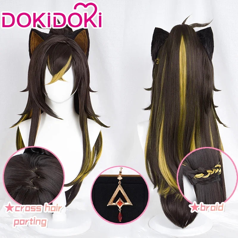 

IN STOCK Dehya Wig Game Genshin Impact DokiDoki Dehya Cosplay Wig Genshin Impact Dehya Cosplay Long Hair Furry Fluffy Ear Sumeru