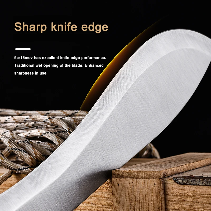 High Hardness Knife, Portable Knife, Outdoor Camping Straight Knife