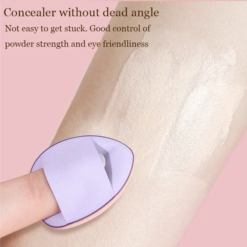 3pcs Mini Size Professional Cosmetic Cushion Puff Concealer Foundation Detail Puff Finger Puff Set Makeup Sponge Beauty Tool