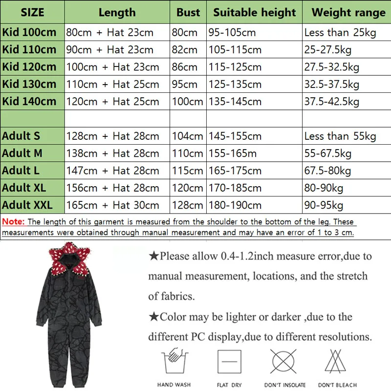 Demogorgon Plant Fluffy Jumpsuit Children Family Matching Soft Warm Pajama Sets for Kid Adult Cosplay Masquerade Party Outfits view 6