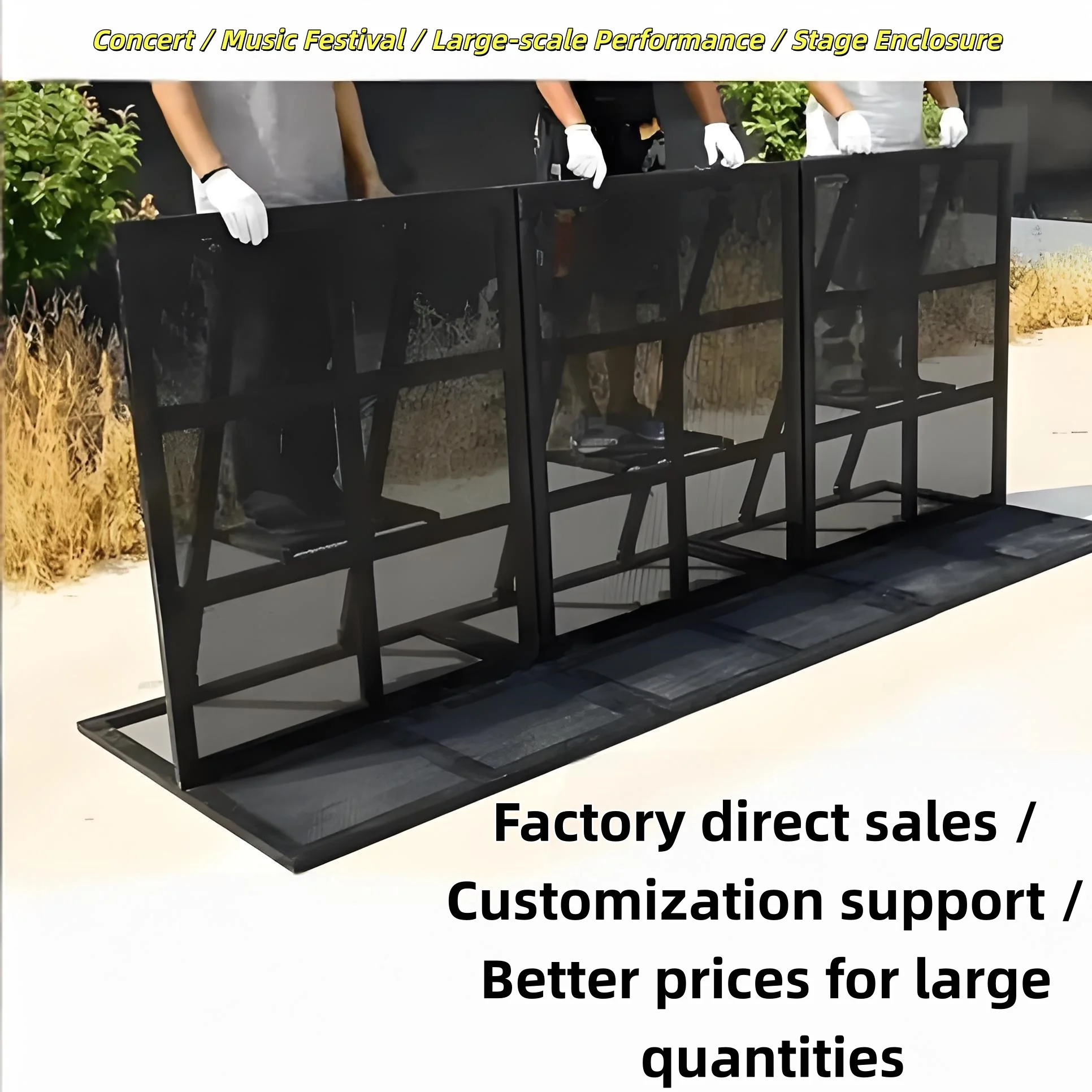 【Direct Factory Sale】Factory Wholesale Heavy Duty Anti-Rush Explosion Proof Thick Steel Movable Iron Horse Crowd Control Barrier