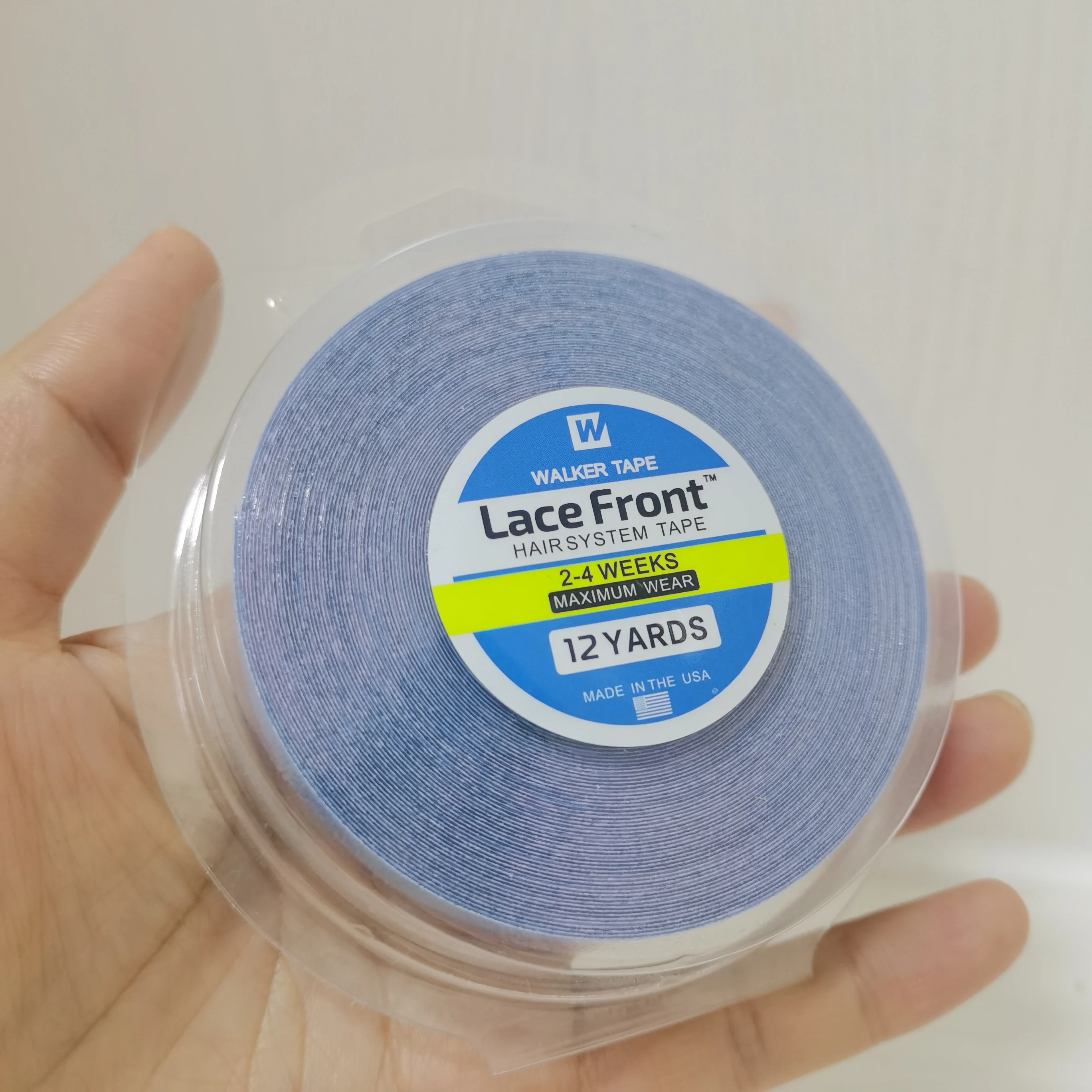 0.8/1.0/2 センチメートル幅 3/12/36 サイズシェルブルー強力テープ両面テープレースフロントテープヘアバンドかつらテープ