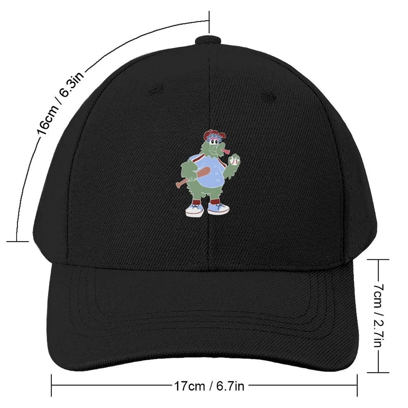 Philly Phanatic in Blue Jersey Cartoon Baseball Cap Golf Designer Hat Horse Hat Dropshipping Mens Tennis Women's