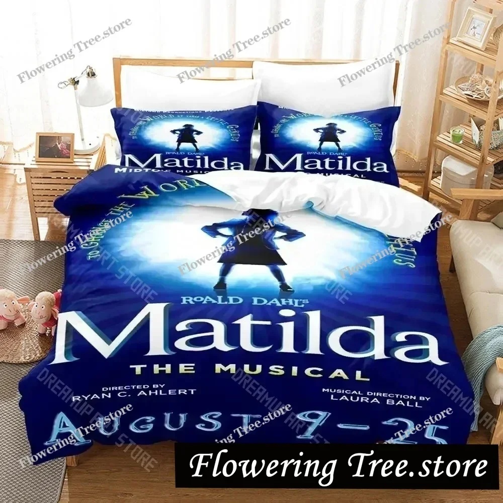 

3D Print Matilda The Musical Bedding Set Boys Girls Twin Queen King Size Duvet Cover Pillowcase Bed Boys Adult
