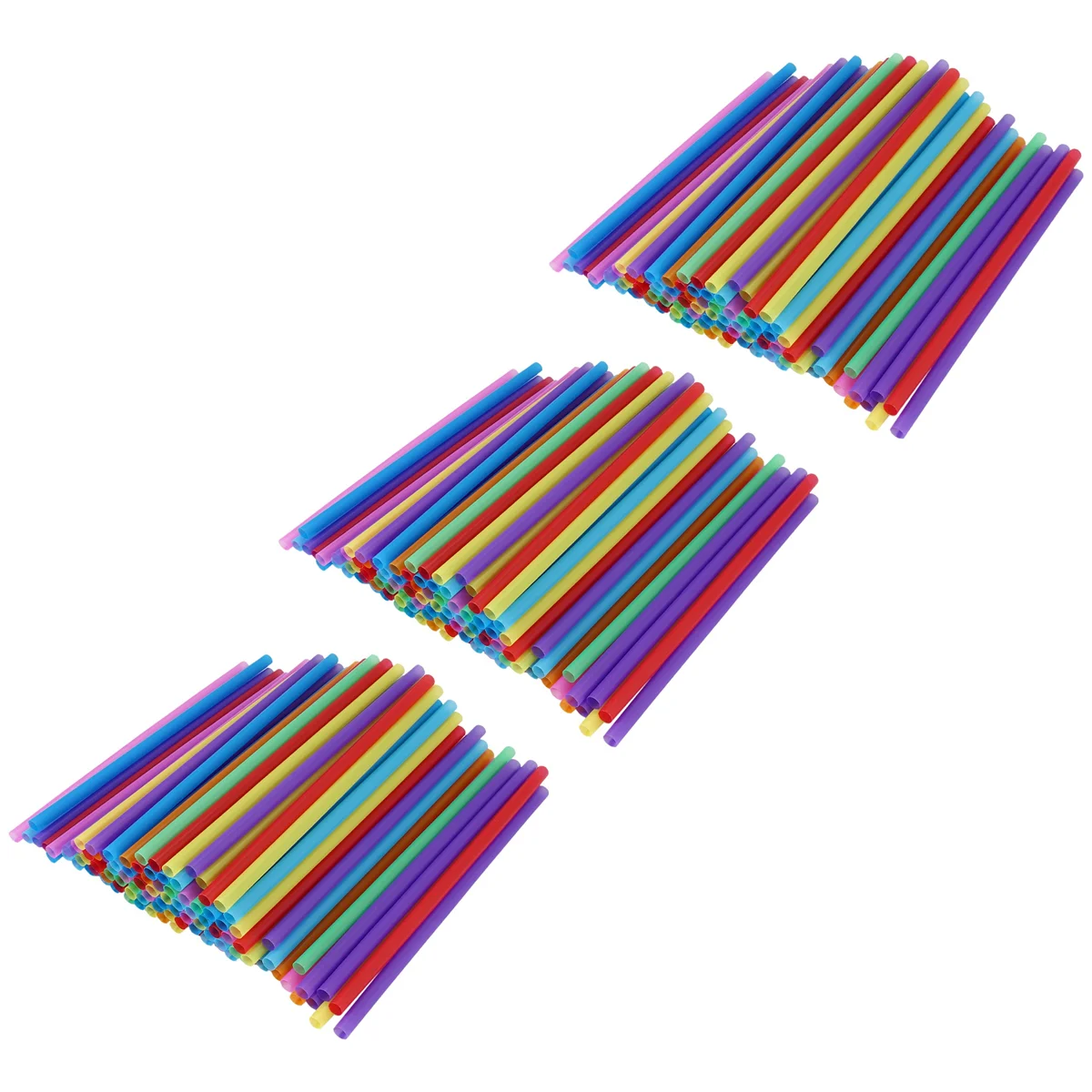 300 قطعة 10.3in جامبو القش عصير القش ميلك شيك القش اضافية واسعة اضافية طويلة متنوعة الألوان الزاهية