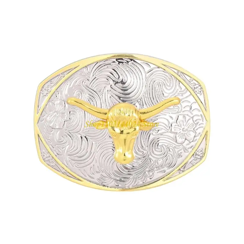 

N5KE Изысканная пряжка ремня с гравировкой в ​​стиле арабески, прочные сплавы для придания художественности любому наряду для