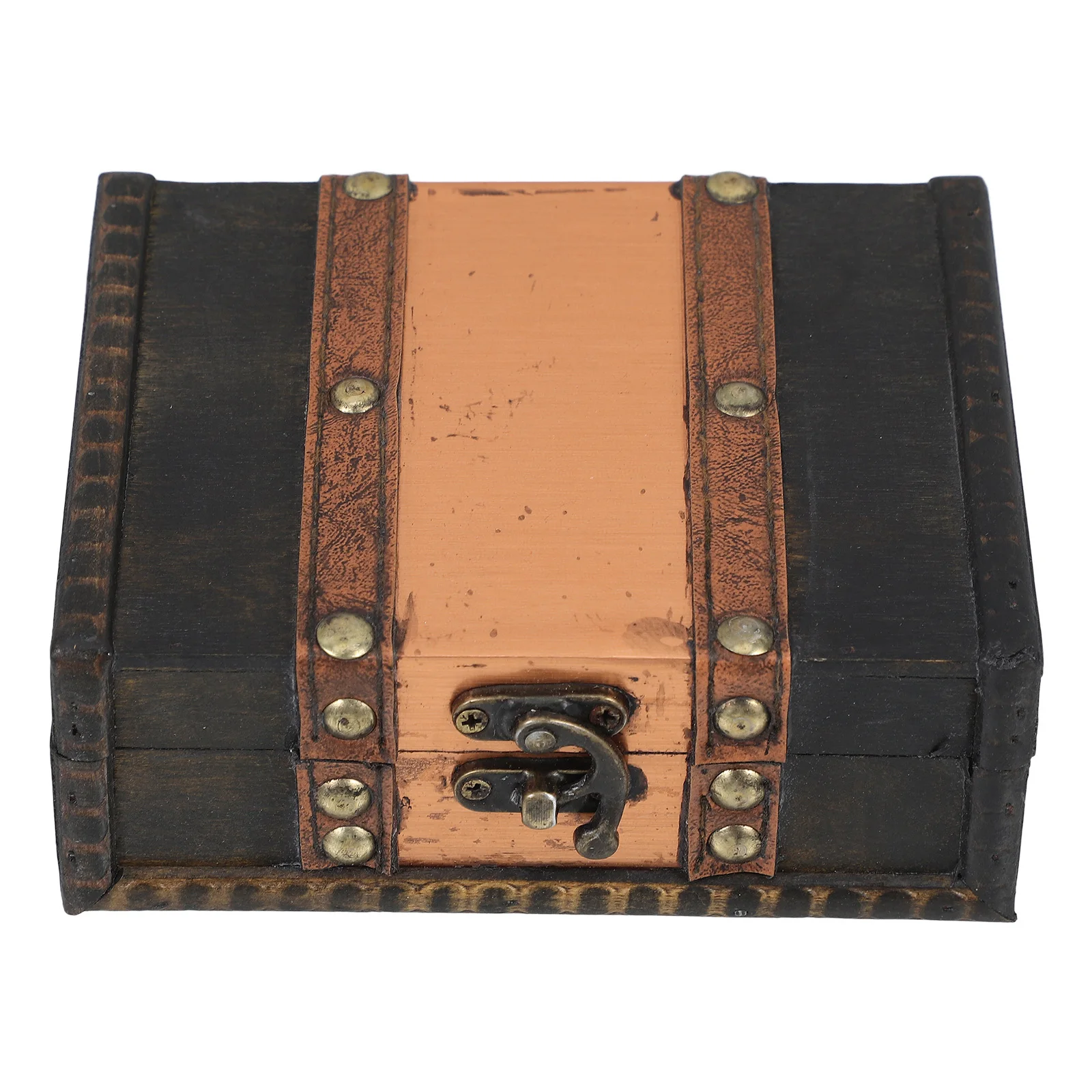 

Vintage Wooden Storage Box Small Desktop Jewelry Organizer Trinket Holder Keepsake Chest For Home Office Decorative Storage