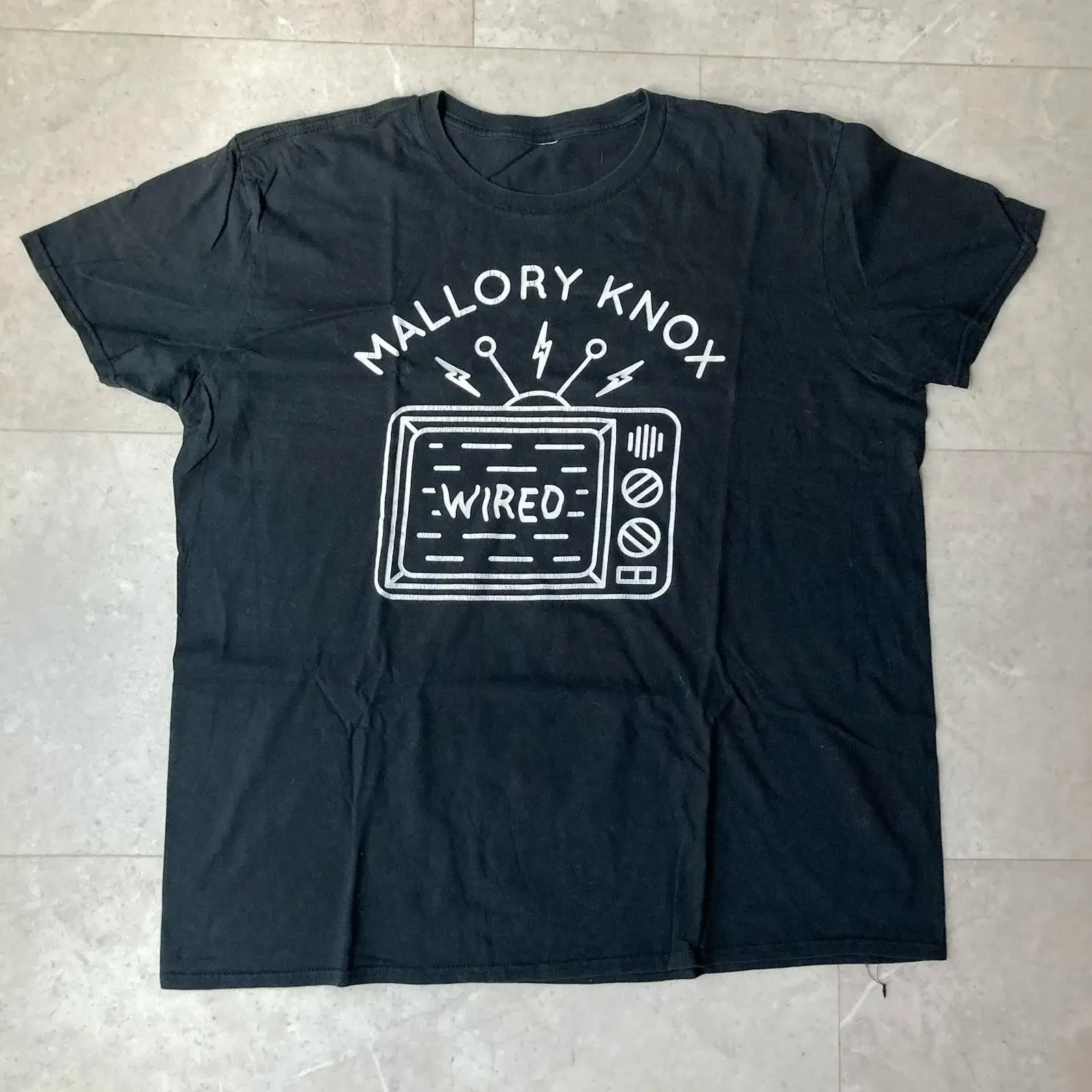 Mallory Knox Wired Post Hardcore Indie Rock Band Tour T Shirt vintage Washed Slightly fashion Breathable Stretched Soft