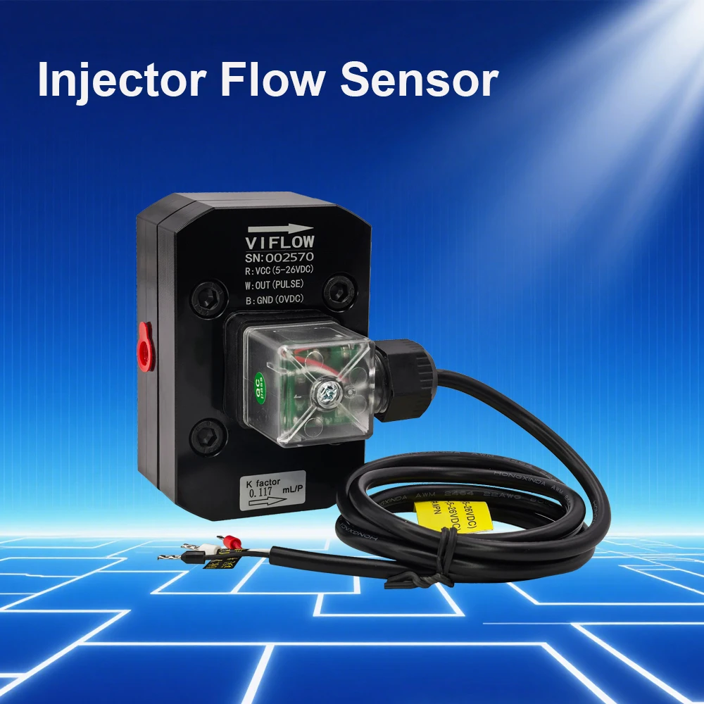 

Высокоточный датчик расходомера топливной форсунки для измерения небольшого расхода, тестер Common Rail, настольный инструмент для кровати