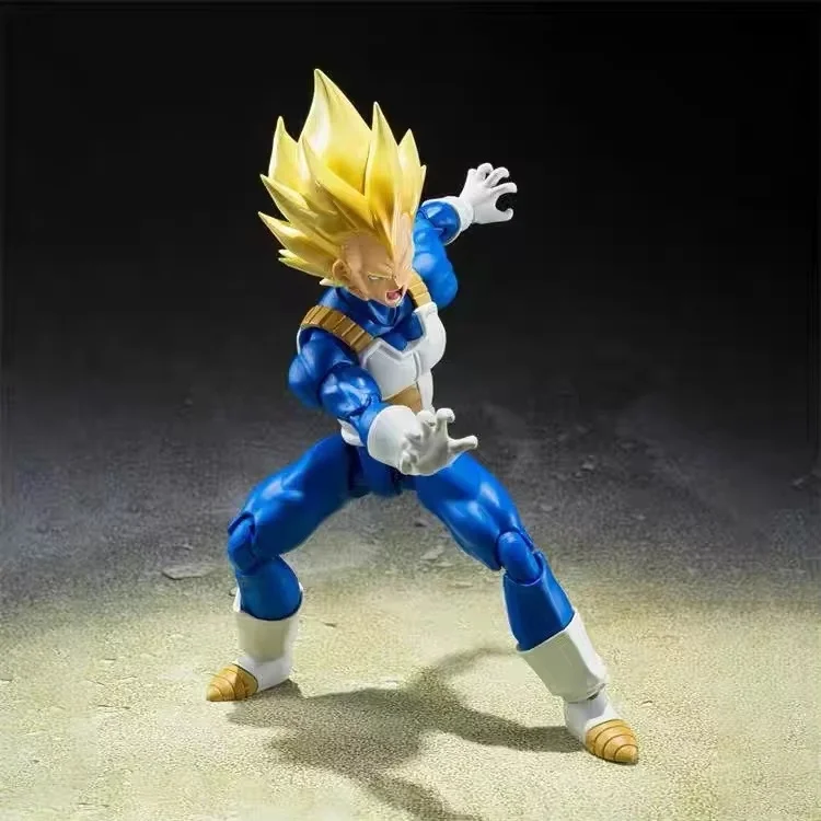 Dragon Ball Super Saiyajin Vegeta Actionfigur – Sammlerstück Bida-Modellspielzeug mit Saiyajin-Blutzeiger, ideales Geschenk für Fans