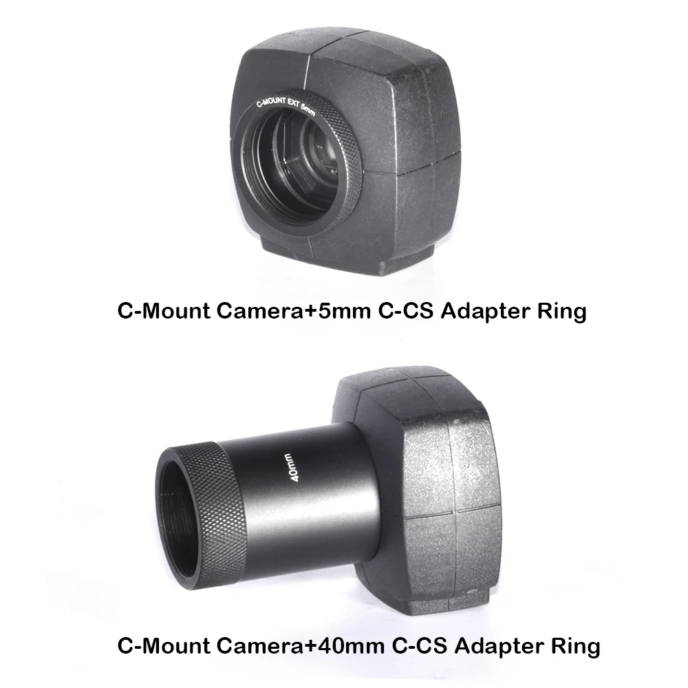 C-CS MOUNT Extension Tube Adapter 5 10 15 20 25 40mm C-Mount Adaptor Spacer Ring For CCTV Lens and Industrial Camera Lens