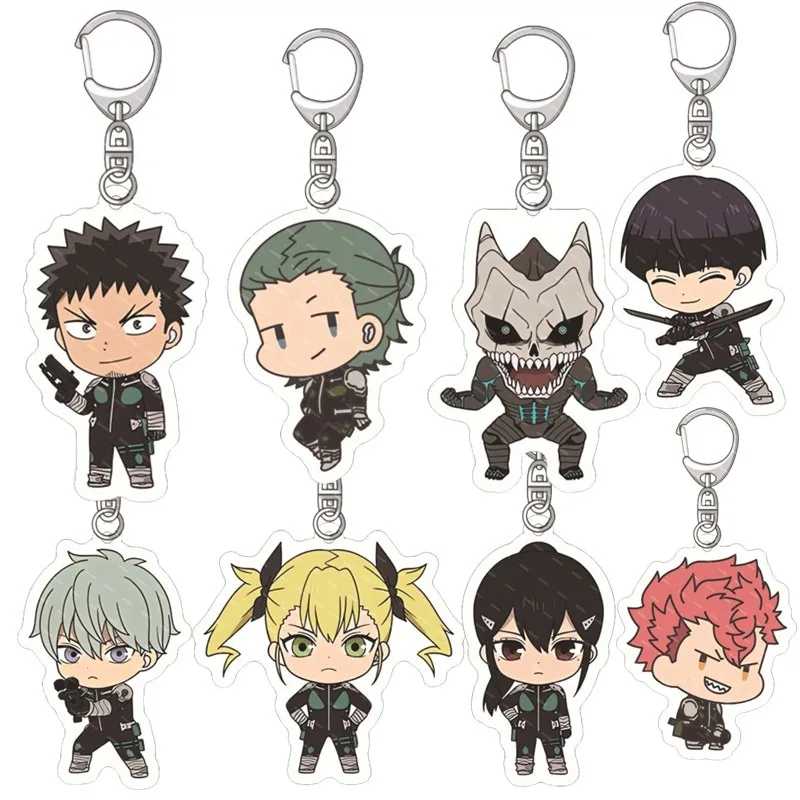 

Kaiju No. 8 Acrylic Anime Pendant Keychains Holder Car Key Chain Key Ring Mobile Phone Bag Hanging Gifts Accessories Toys