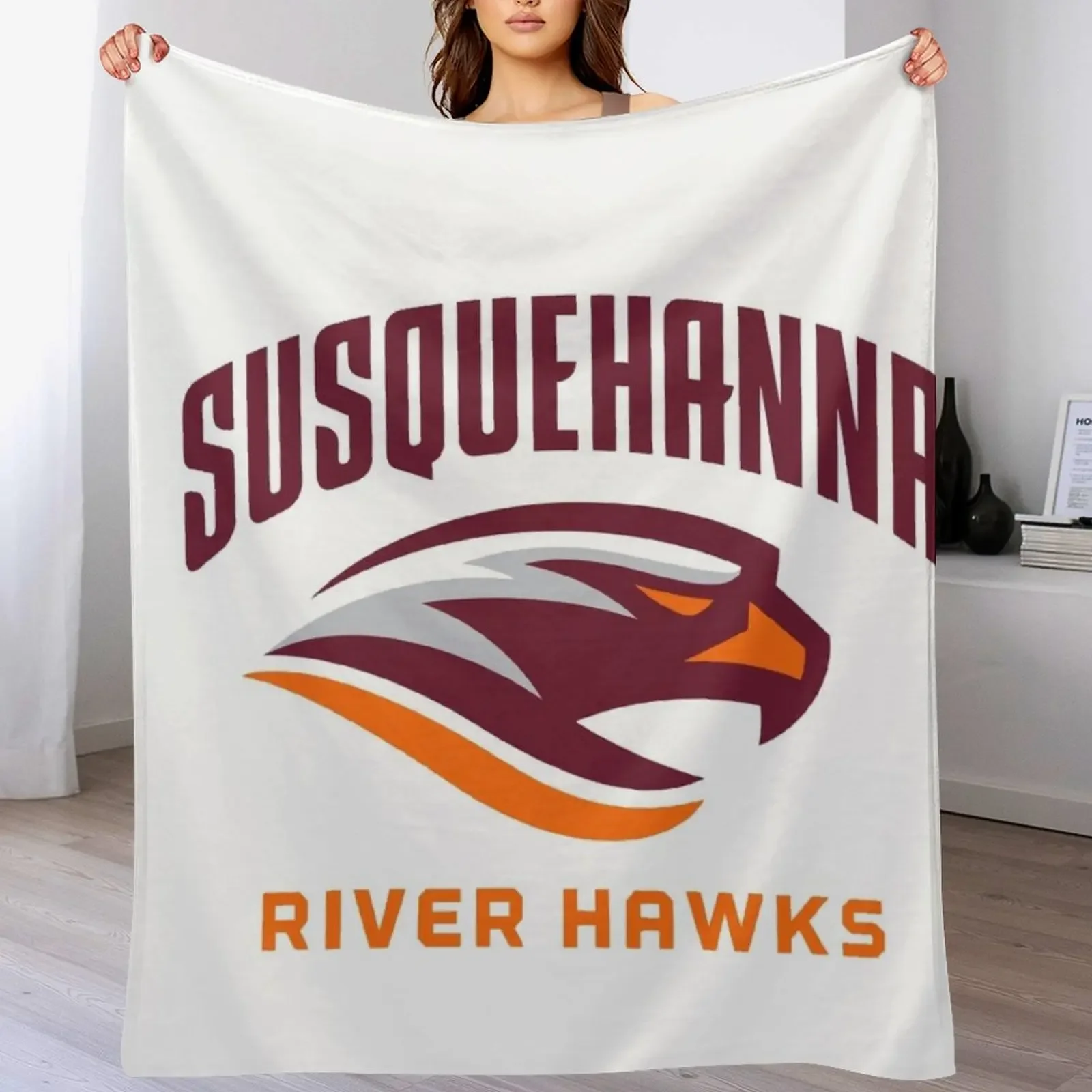 Susquehanna University river hawks Throw Blanket Air Conditioner Soft Blanket for Office Home