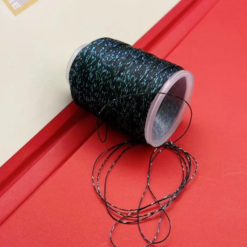 Starlight Starry Sky Strand 6 Strands,Hand-woven Bracelet Rope,Plus Magic Gold Sprinkling Silver Braided Rope Winding