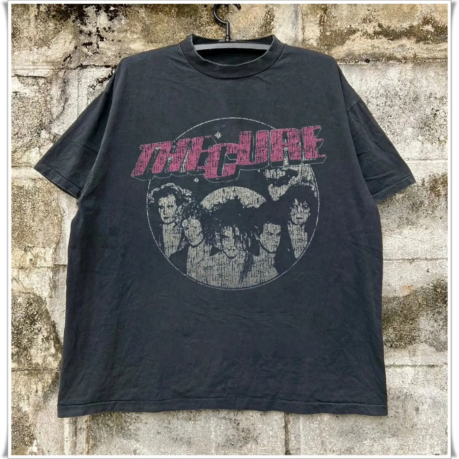 Rock-Punk-T-Shirts Retro-Band The Cure Grafik-T-Shirt Sommer Neu Vintage Lässig Locker Streetwear Print T-Shirt Fans Geschenk Unisex – Detail 5