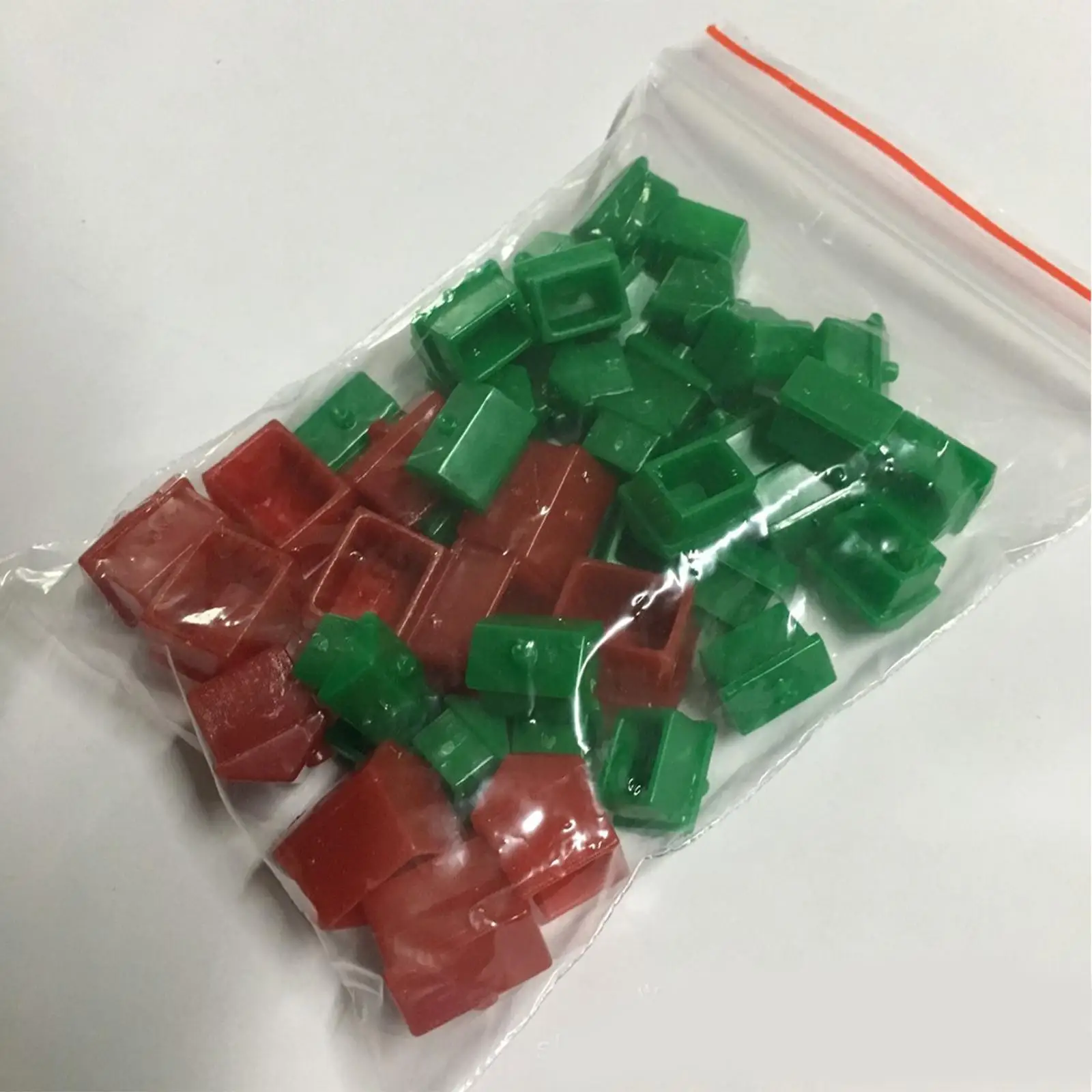 Strategy Board Game Replacement Plastic Houses Set for Craft Games Hotels Houses Supplement