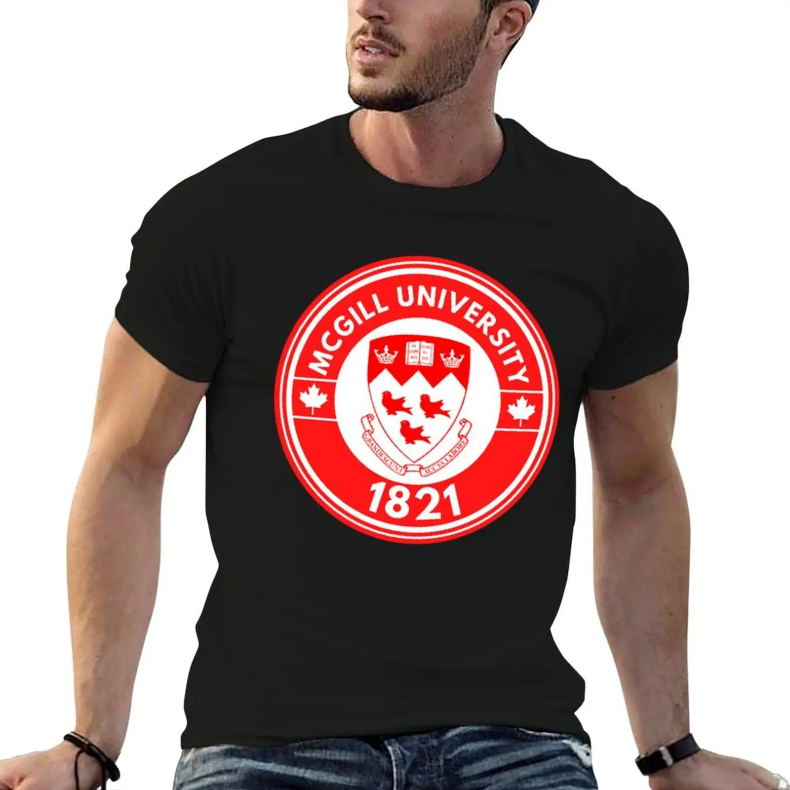 

shirt slim University man graphic fit t shirts t man funny for T-Shirt graphic man for Mcgill t shirts