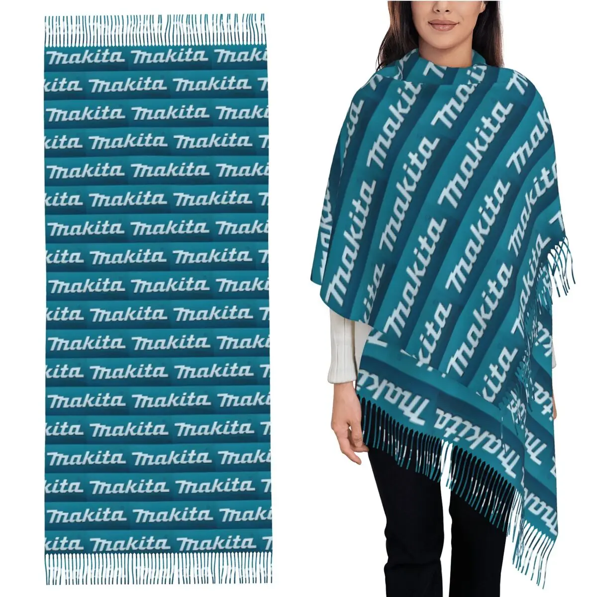 

Makitas Scarf Tassel Scarves for Women Soft Warm Shawls and Wraps Long Fall Winter Shawl Wrap