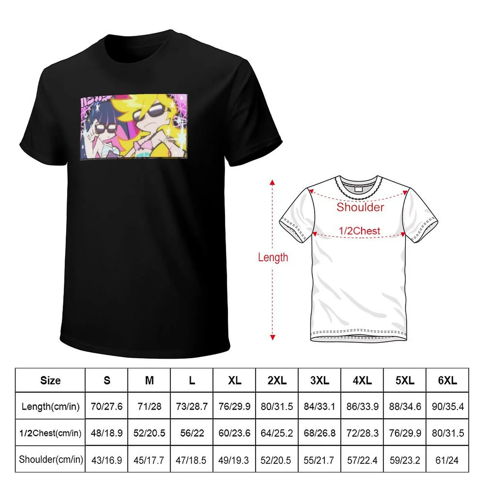 Panty and Stocking - BANGER バンガー T-Shirt Regular Fit Plain Tee Shirt
