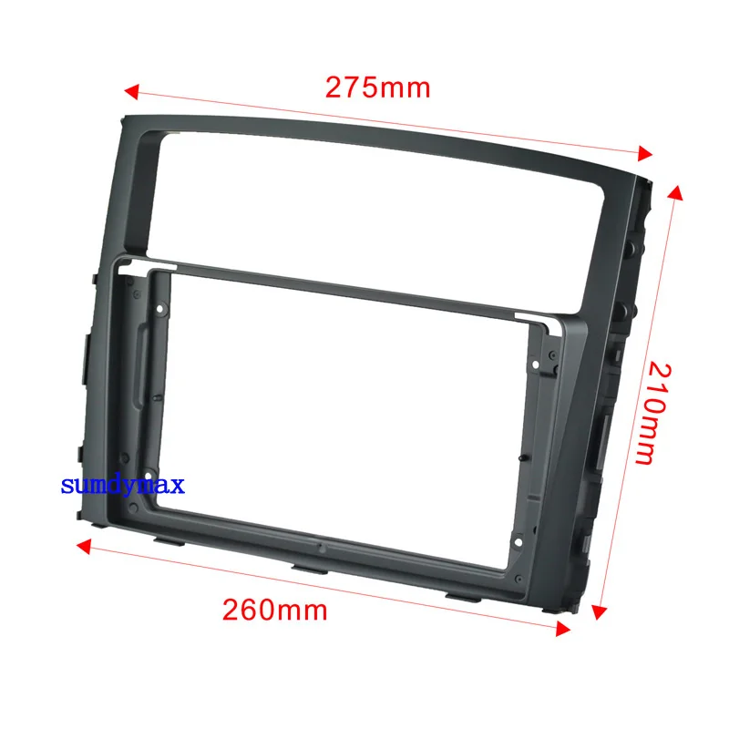 

9" Car DVD Frame Audio Fitting Adaptor Dash Trim Facia Panel For MITSUBISHI Pajero V97 V93 2006-2016 car radio frame