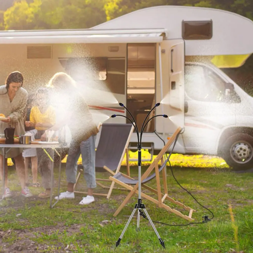 

Стоячая система охлаждения запотевания, регулируемая высота, портативные туманы для воды, для наружного применения, для водяного тумана, для игры в патио, охлаждение