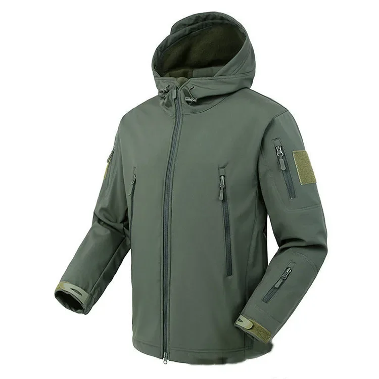 

Men's Autumn Winter SoftShell Fleece Waterproof Jackets Male Hood Coats Fishing Hiking Camping Climbing Skiing Pants Trousers
