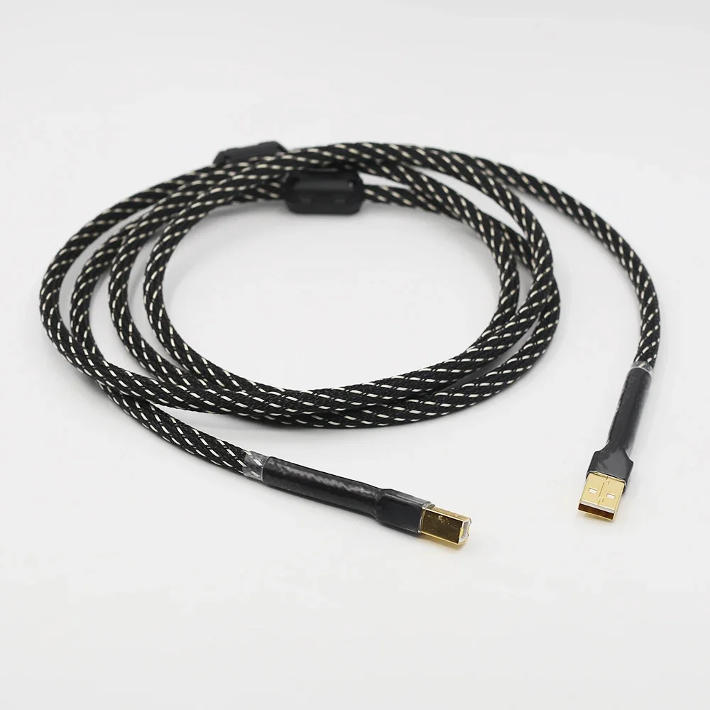 ハイファイ USB ケーブル高品質タイプ A からタイプ B ハイファイデータケーブル DAC デコーダサウンドカードオーディオケーブル DAC データライン