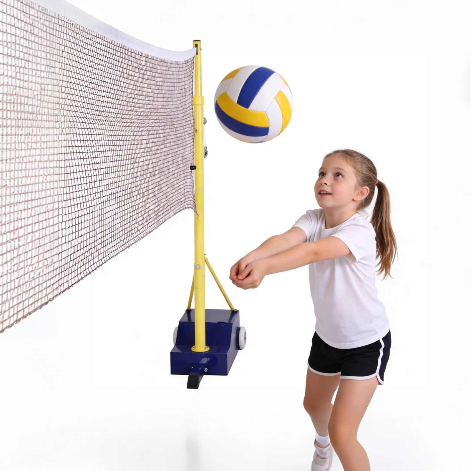 

Регулируемая по высоте портативная стойка для бадминтонной сетки, легко устанавливаемая, идеально подходит для занятий спортом на открытом воздухе.