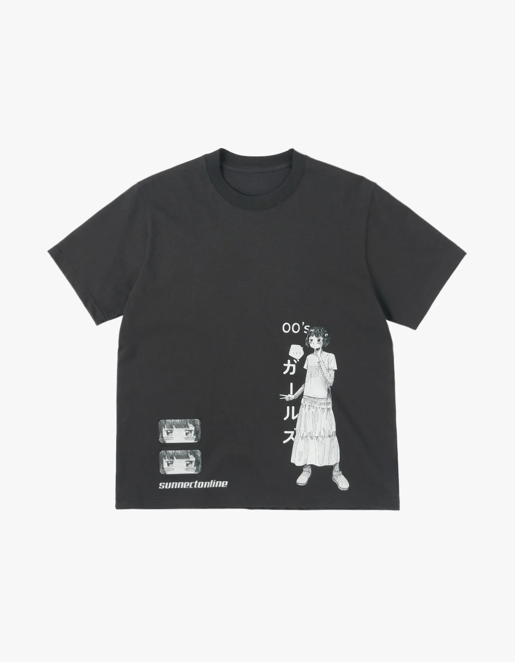 

SUNNECT 00Girl Tee Brand Peripheral Pattern Printing Summer Luxury Brand Pure Cotton Men's and Women's T-shirts Short Sleeves