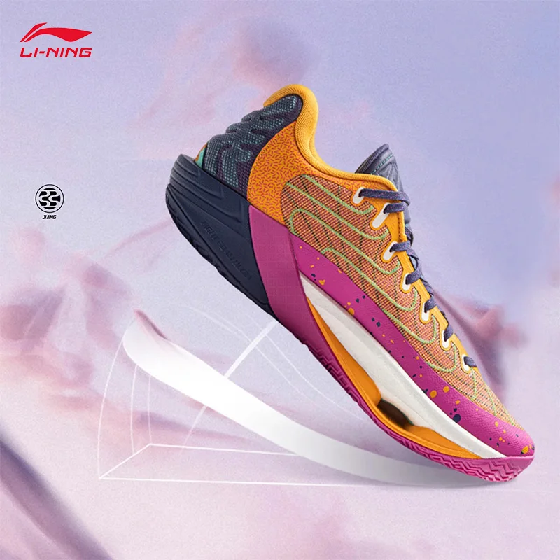 LI-NING POWER XII jungle POP Men's Basketball Shoes Lightweight non-deformable professional basketball game shoes ABAV067