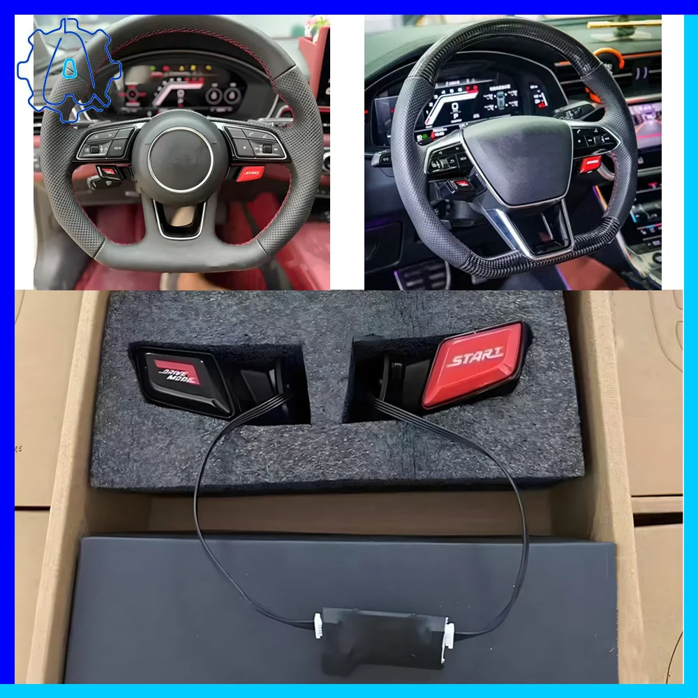 

For Audi A4 B9 A5 A6 C8 A7 new one touch start button switch, driving mode button switch, Car Accessories