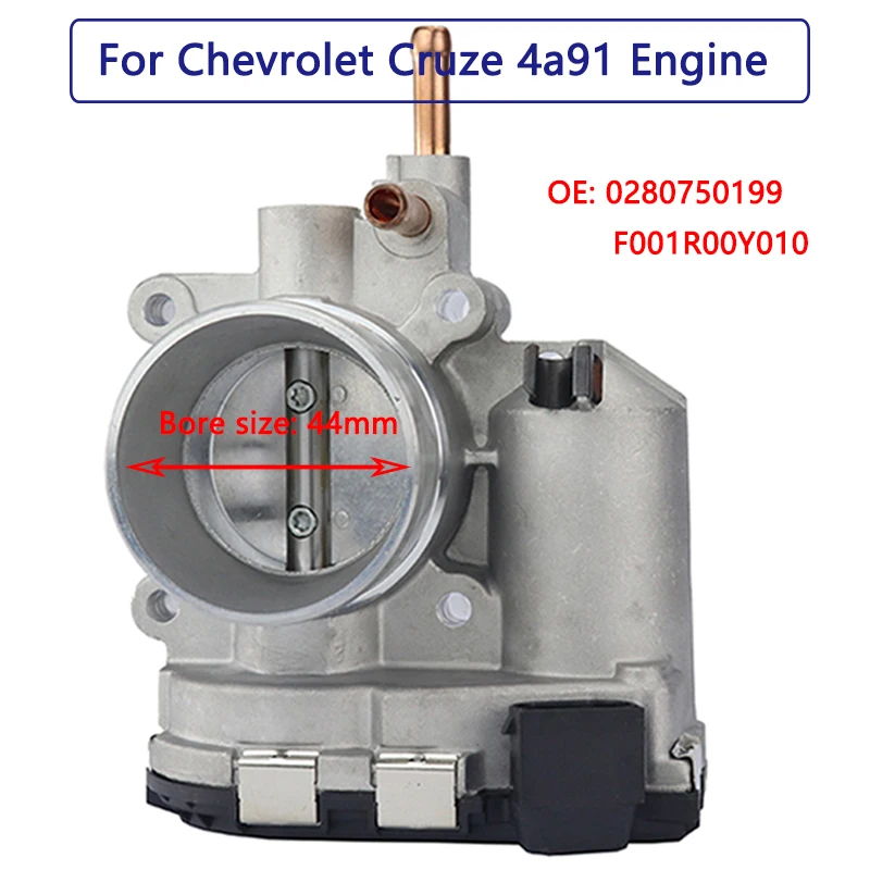 New Throttle Body for 4a91 Engine Zotye Changa Chery A1 QQ V3 V5 V6 FRV FSV H530 V5 Mini Jac Chevrolet Cruze 0280750199 BW016