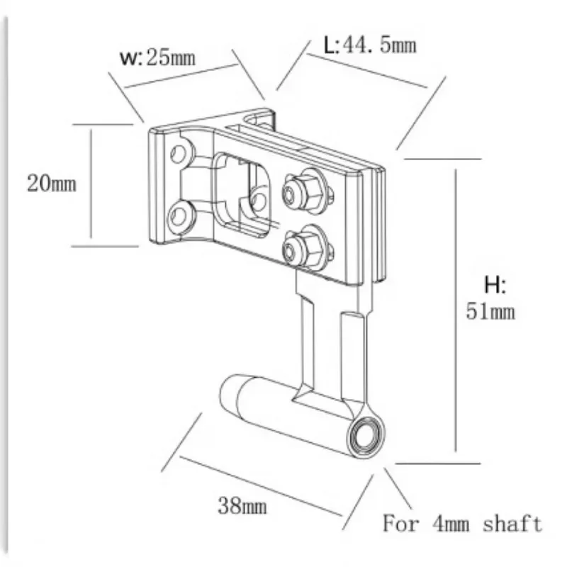 Support de support de montage de Stinger de câble flexible de jambe de force d'arbre Flexible de 4mm pour le bateau RC bateau de vitesse ovale VEE MONO hydroplane